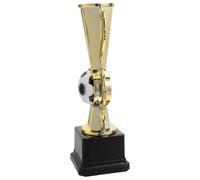 Veemoon Piccolo Premio Calcio in Plastica Oro per Premi | Cerimonie di Partecipazione e Ricompense Scolastiche, Finitura Vivace, Leggero, Facile da Riporre e Pulire