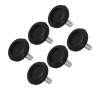 Veemoon Piedini in Gomma Antivibranti Regolabili con Vite da 12 mm Set 6 Pezzi Protezione per Pavimenti Livellatori per Mobili Antiscivolo e Ammortizzanti per Tavoli Divani e