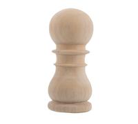Veemoon Pinnacolo in Legno Massello Grezzo 16x7 Cm per Montanti del Letto e Recinzioni, Cappello Decorativo Fai da Te, Puntale Rotondo per Scale e Arredi Interni ed Esterni