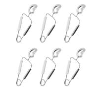 Veemoon Pinze da Cucina in Acciaio Inox a Molla 6 Pezzi per Buffet e Lumache, Pinzette per Servire una Mano per Uso Domestico e Ristorazione Professionale, Presa Sicura e Design Versatile