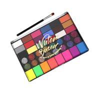 Veemoon Pittura Per Viso e Corpo Kit Portatile Colori Soluzione Acquosa Facile Da Usare e Pulire Acqua Tiepida Adatto Per Feste Sport e Attività Creative