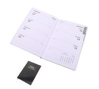 Veemoon Planner con Copertina PU Olografica Nera Mensile e Settimanale per Organizzazione Domestica Budget Fitness e Gravidanza