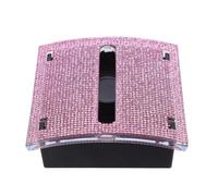 Veemoon Porta-blocchi note con strass, dispenser organizer per blocchetti | Dispenser per blocchetti per appunti a scomparsa, scatola per note in plastica per ufficio, aula, biblioteca e scrivania.