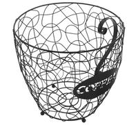 Veemoon Porta Capsule di Caffè Espresso in Ferro Nero, Organizer per Capsule Forma Tazza, Cestello Porta Cialde per Cucina Compatta, Supporto per Stazione Caffè e Bar, Facile da Pulire