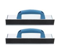 Veemoon Porta Carta Vetrata Manico, 2 Pezzi Supporto per Carta Abrasiva Autoadesivo in Plastica Ergonomica, Utensile per Levigatura di Cartongesso e Legno, Adatto a Falegnami e Decoratori