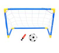 Veemoon Porta da Calcio Giocattolo per 60 Cm Set Porta Calcio Portatile in Plastica Smontabile per Allenamento e Giochi All’aperto