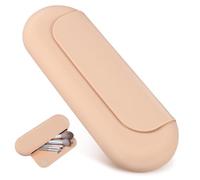 Veemoon Porta Pennelli Make Up Organizer in Silicone Chiusura Magnetica, Custodia per Pennelli da Cosmesi da Viaggio, Compatta Fori di Ventilazione per Conservazione Igienica