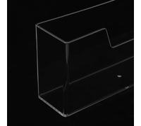 Veemoon Porta Tovaglioli da Tavolo in Acrilico Trasparente Distributore di Tovaglioli da Cucina Verticale Vassoio Porta Fazzoletti Resistente per Uso Domestico e Ristorazione