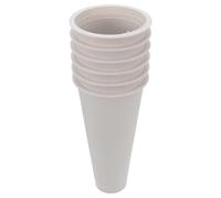 Veemoon Portafiori da Cimitero in Plastica Set 6 Pezzi, Vaso di Fiori per Mausoleo Alto 17 Cm Base Antivento, Decorazioni Funerarie per Tombe e Loculi, Accessorio Commemorativo per