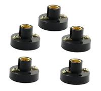 Veemoon Portalampada a Vite Base Lampada Fisica in Plastica, Set 5 Pezzi Per Attrezzatura Didattica Di Fisica e Ausili Sull'elettricità