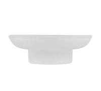 Veemoon Portasapone in Vetro Rotondo Satinato Antiscivolo per Bagno e Cucina Contenitore per Sapone da Appoggio Decorativo per Camere D’Albergo e Uso Domestico