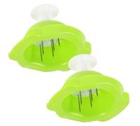 Veemoon Protezione per le Dita Dell’Affettatrice 2 Pezzi in Plastica Leggera Verde Accessorio Sicurezza Cucina per Taglio Verdure e Insalate senza Lesioni