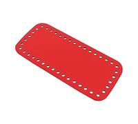 Veemoon Pu Leather Pouch Base for Crochet Glossy Bottom Shaper Pad for DIY Bags Accessories Durable And Easy to Clean Knitting Plate with Vent Holes