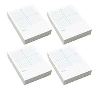 Veemoon Quaderno Esercizi Assi X Y a Griglia per Matematica Bianco | Carta a Doppio Uso, un Lato Assi X Y e Bianco, per Esercizi Scolastici e Appunti