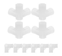 Veemoon Raccordo a T per Armadio 10 Pezzi Giunto a 3 Vie in Plastica ad Alta Resistenza per Asta Armadio Connettore a Innesto Rapido per Scarpiera e Asciugatrice Kit Collegamento