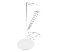 Veemoon Rastrelliera da Appendere per Spiedini in Acciaio Inox con Supporto e Set di Spiedini, Facile da Pulire e Riporre, per Barbecue All'aperto