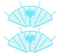 Veemoon Rete Protettiva per Sedile Posteriore Bicicletta Elettrica 22-26 Pollici Blu 2 Pezzi Schermo Sicurezza Piedi Accessorio per Bici da Strada e Città