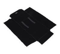 Veemoon Rotolo di Stoccaggio Portatile in Flanella Nera, Borsa Portaoggetti Multifunzionale per Orologi e Gioielli, Custodia Compatta per Viaggio e Conservazione Protettiva