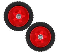 Veemoon Ruote di Supporto per Decespugliatore 2 Pezzi Ruote Ausiliarie Regolabili per Tosaerba Accessori per Giardinaggio Montaggio Semplice e Maggiore Controllo su Diversi Terreni