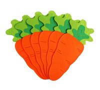 Veemoon Sacchetti per Posate Pasquali a Forma di Carota, Set da 6 Pezzi, Buste Porta Forchette e Cucchiai Leggero, Decorazioni per Tavola di Pasqua per Casa e Ristorante