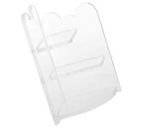 Veemoon Scaffale in Acrilico per Modelli Miniatura Design Moderno e Semplice, Mobiletto da Soggiorno per Casa delle Bambole, per Organizzare Giocattoli in Miniatura