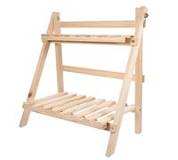 Veemoon scaffale per fiori da bacheca portaoggetti cassetto portaoggetti rack scafale portavaso magazzinaggio porta piante da casa ripiano espositivo da tavolo di legno