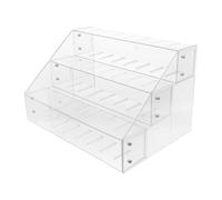 Veemoon Scaffale trasparente per bambini, organizer a 3 livelli trasparente | Espositore da scrivania per libri, libreria Montessori per bambini piccoli con vista frontale, ideale per asilo nido o aula