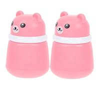 Veemoon Scatola di Polvere per Ragazzo Ragazza 2 Pezzi Piccola Capacità in Abs e Pp Resistente Piumino Antipolvere per Ragazzo Ragazza Custodia Compatta da Viaggio per Cipria e Talco