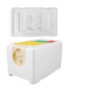 Veemoon Scatola per Accoppiamento Api in Plastica Bianca 4 Telai Kit Completo per Arnia Compatto e Stabile per Apicoltura Domestica in Giardino e Balcone