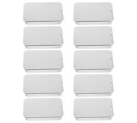 Veemoon Scatola Porta-Balsamo per Labbra in Ferro Rettangolare Coperchio Scorrevole Custodia Compatta per Balsamo Labbra e Gioielli Organizer da Viaggio Piccolo e Resistente per Uso