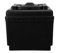 Veemoon Scatola porta batteria per scooter con coperchio - Contenitore impermeabile per batteria per bici elettrica, scatola di trasporto in plastica per veicoli e mini moto 8,03x7,28x6,42 pollici