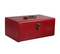 Veemoon Scatola Portaoggetti per Aghi da Cucito in Legno con Coperchio a Scatto, Organizer da Viaggio con 3 Scomparti per Filo, Aghi e Accessori, Custodia per Kit da Cucito Artigianale