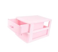 Veemoon Scatola Portaoggetti per Cosmetici Donna Organizer per Trucchi e Gioielli in Plastica Design Semplice e Apparenza Raffinata per Dormitorio