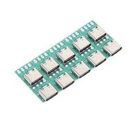 Veemoon Scheda Connettore USB c Fai da Te 3.1 Connettore USB c Femmina Set 10 Pezzi per Trasferimento Dati Veloce Uso Casa Ufficio Elettronica