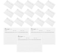 Veemoon Schede di Ricette in Carta Kraft 50 Pezzi 4"x6" Resistenti e Scrivibili per Organizzazione Cucina e Pianificazione Pasti, Cartoncino Vuoto per Chef Casalinghi e