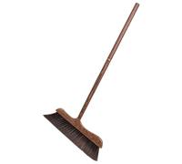 Veemoon Scopa a Setole Morbide in Legno di Chittam Manico, Scopa la Pulizia del Terrazzo e Patio, Spazzola Antistatica per Esterni e Giardino, per Rimuovere Polvere e Detriti