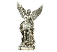 Veemoon Scultura in resina dell'Arcangelo, statua da tavolo del greco, regalo cattolico per l'altare domestico, ornamento dell'Arcangelo per la protezione spirituale