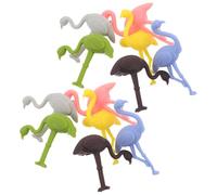 Veemoon Segnabicchieri in Silicone Anelli Elasticizzati 12 Pezzi Design Animale Flamingo per Calici da Vino e Martini Adatti a Bicchieri da Cocktail e Matrimoni