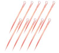 Veemoon Set 10 Extension per Chioma Glitter Metallizzati Rosso e Oro, Clip Resistenti al Calore, Accessori per Styling Chioma Donne e Ragazze per Feste, Cosplay e Eventi Festivi