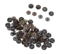 Veemoon Set 100 Spilli a Farfalla in Metallo Chiusura a Perno 10mm, Dorsi per Spille da Bavero e Fermagli per Cappelli, Accessori per Creazioni Fai da Te e Uso Artigianale