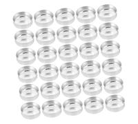 Veemoon Set 150 Contenitori Rotondi in Alluminio per Candele Fai da Te Portacandele per Lumini da tè Resistenti al Calore Barattoli Decorativi per Eventi e Artigianato