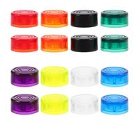 Veemoon Set 16 Pezzi Cappucci in Plastica per Pedale Chitarra Copertura Colorata per Manopole e Interruttori Footswitch Protezione Antiscivolo per Pedali Effetti Elettrici Adatta a