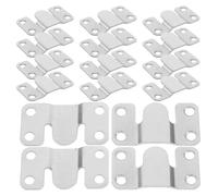 Veemoon Set 16 Pezzi Staffa Incastro in Acciaio Inossidabile per Appendino Quadri, Gancio Grande per Cornice a Parete, Supporto Robusto per Montaggio Filo e Ferramenta per Galleria