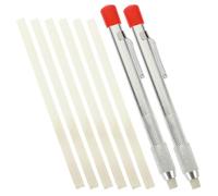 Veemoon Set 2 Pezzi Penne in Pietra Saponaria con Supporto, Facile da Usare per Marcatura su Acciaio e Ferro, per Lavori di Saldatura e Falegnameria