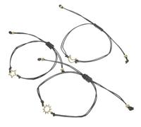 Veemoon Set 3 Bracciali Amicizia Donna in Lega Oro, Design Delicato per Esprimere Sentimenti, per Occasioni Ufficiali e Business