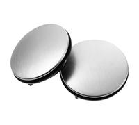 Veemoon Set 3 Pezzi Copri Fori per Lavandino Cucina Tappi di Tenuta per Fori del Rubinetto Copriforo Lavello Argento 45Mm per Foro 31-40Mm Design Semplice e Moderno per Decorazione e