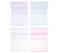 Veemoon Set 4 Custodie per Punte da Trapano per Unghie in Pp Durevole, Organizer Mini per Nail Art e Salone, Valigetta Porta Strumenti Manicure per Uso Professionale e Domestico