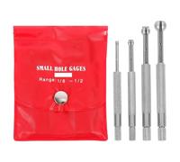 Veemoon Set 4 Pezzi Calibro Interno Regolabile per Fori da 3-13mm, Misuratori Telescopici di Precisione Impugnatura Antiscivolo e Bloccaggio, Strumenti Compatti per Misurazioni