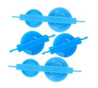 Veemoon Set 4 Pezzi Carrucole Doppie e Singole in Plastica per Esperimenti di Meccanica, Strumento Didattico per Studenti, Attrezzatura Sperimentale per Laboratorio di Fisica Educativa