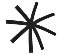 Veemoon Set 4 Pezzi Coperture Manubrio Morbide in Spugna Nera, Fascia Protettiva per Maniglie Passeggino e Carrello, Impugnature Antiscivolo Ergonomiche